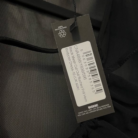 Pretty little thing black mesh dress - Picture 5 of 5